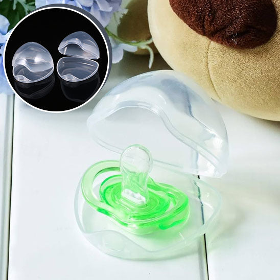 Boîte à Tétine Transparente / 4 boîtes à sucettes