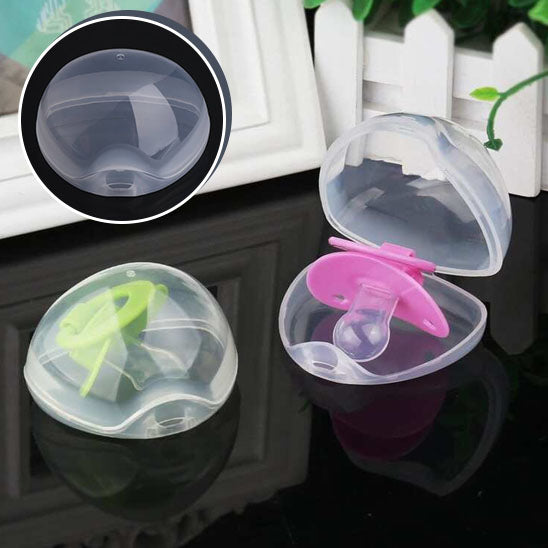 Boîte à Tétine Transparente / 4 boîtes à sucettes