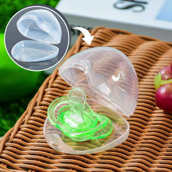 Boîte à Tétine Transparente / 4 boîtes à sucettes