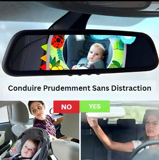 Miroir voiture bébé / Vue arrière animale