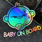 Bébés à bord/ Autocollant Voiture Bébé à Bord