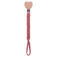 Attache tetine tissu tissage en bois