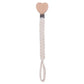 Attache tetine tissu tissage en bois