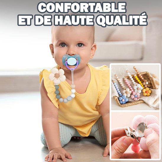 Attache Tétine / Chaîne de Sucette pour Bébé