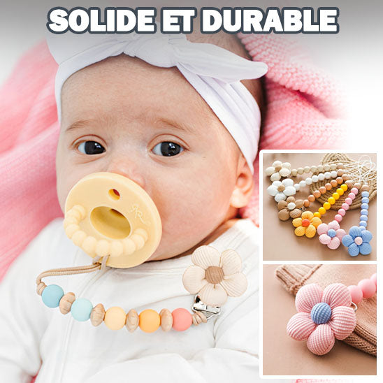 Attache Tétine / Chaîne de Sucette pour Bébé