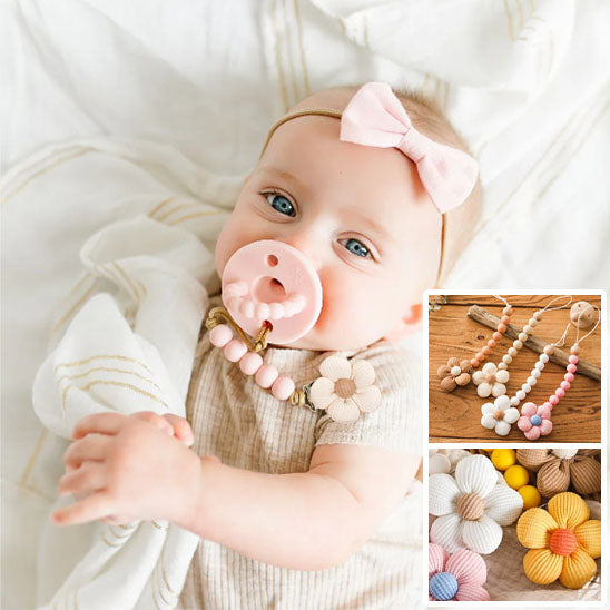 Attache Tétine / Chaîne de Sucette pour Bébé